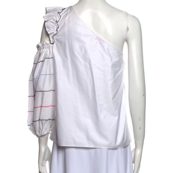 Parker One-Shoulder Three-Quarter Sleeve Blouse - Picture 2 of 4